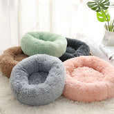 Plush Cat & Dog Nest – Warm Detachable Pet Bed for Winter