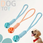 Interactive Dog Toy 3-Pack - Tug Rope, Treat Ball & Chew Toy for Large Breeds