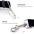 Adjustable Pet Car Seat Belt – Dog & Cat Safety Harness Lead