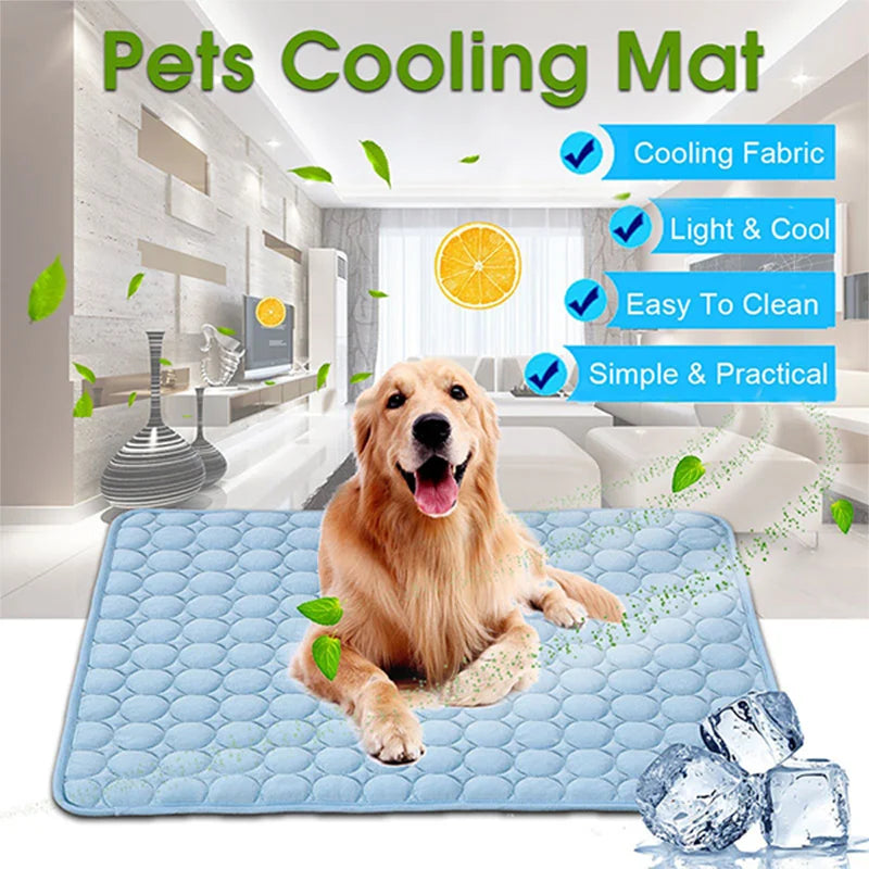 Cooling Dog Mat – Breathable Summer Pet Pad for Cats & Dogs