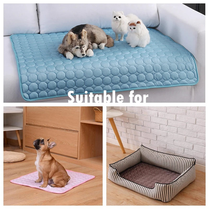 Cooling Dog Mat – Breathable Summer Pet Pad for Cats & Dogs