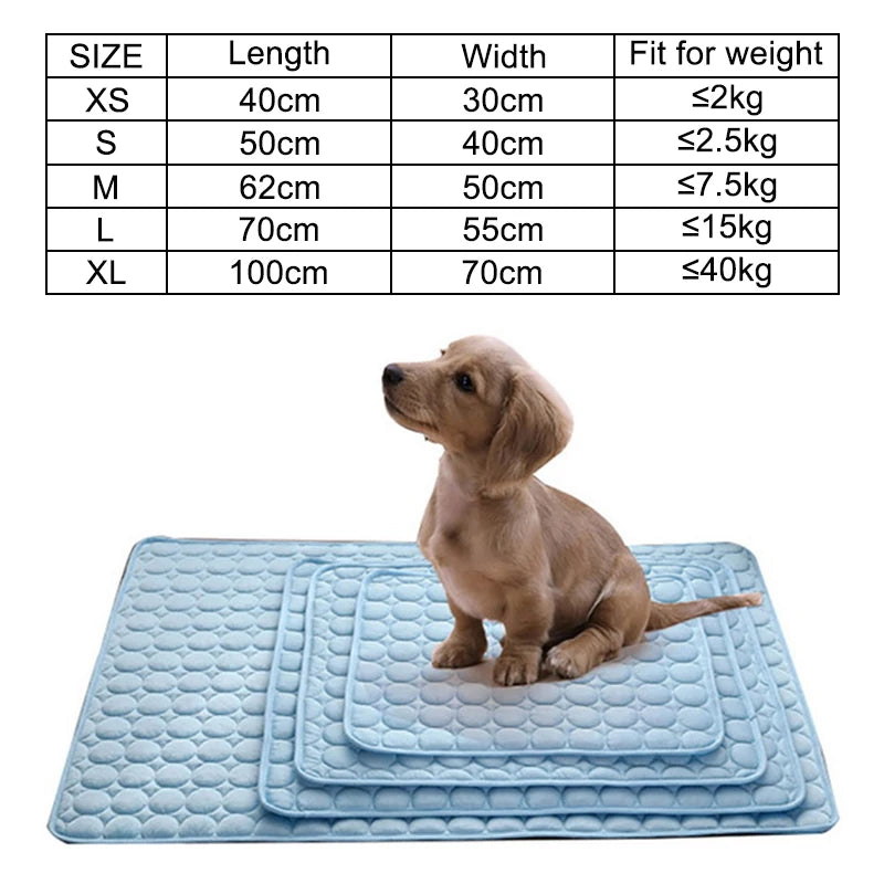 Cooling Dog Mat – Breathable Summer Pet Pad for Cats & Dogs