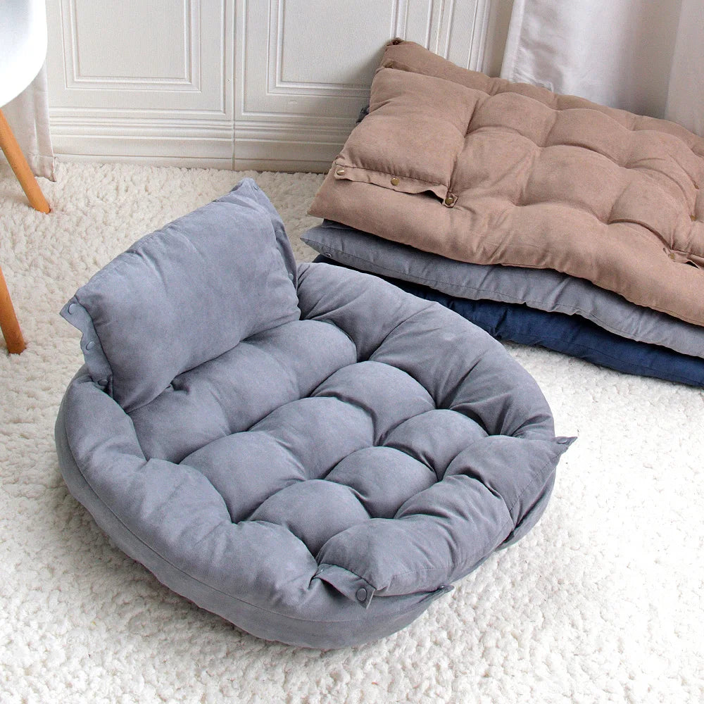 3-in-1 Dog & Cat Bed – Warm Soft Pet Cushion for Puppies & Cats