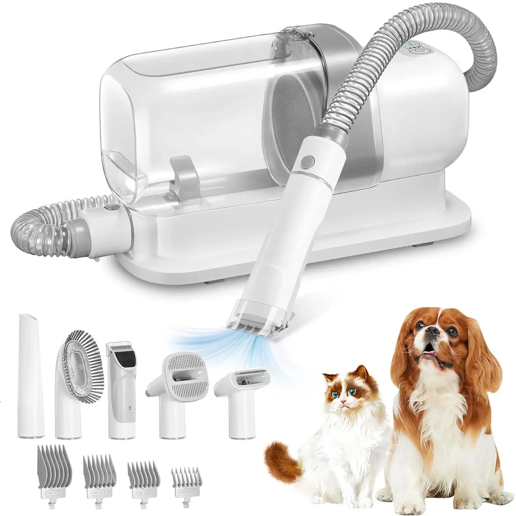 Pet Grooming Vacuum Kit - 2.3L Capacity Hair Collection System