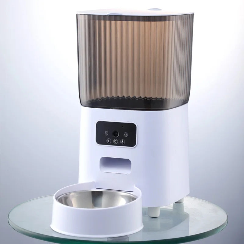 Smart Automatic Pet Feeder 5L – Cat & Dog Feeder with Camera & Voice