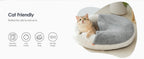 Enclosed Cat Cave Bed - Hooded Donut Design with Non-Slip Base