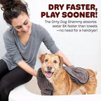 Super Absorbent Pet Bath Towel - Quick-Dry Chenille Dog & Cat Drying Towel