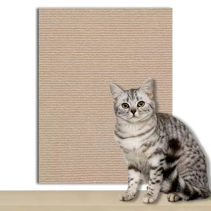Self-Adhesive Cat Scratch Protector - Cut-to-Size Furniture Protection Mat
