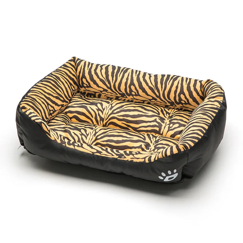 Large Square Pet Bed – Plush Washable Dog & Cat Sofa