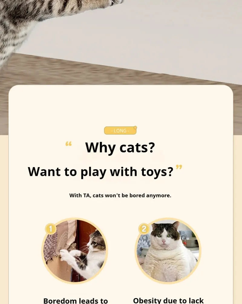 Automatic Lifting Cat Toy - Electric Teaser Ball with Adjustable Clamp