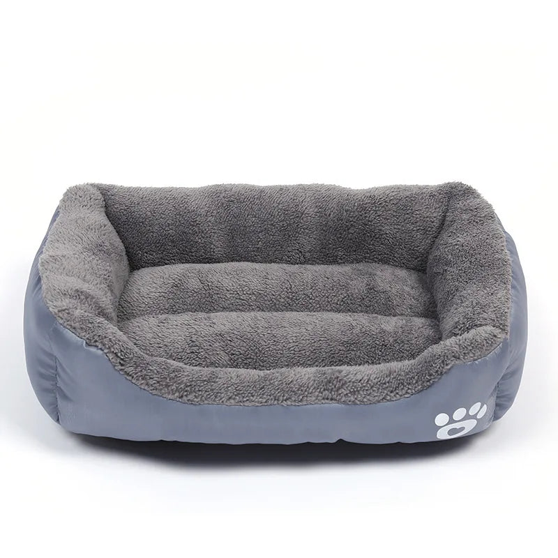 Large Square Pet Bed – Plush Washable Dog & Cat Sofa