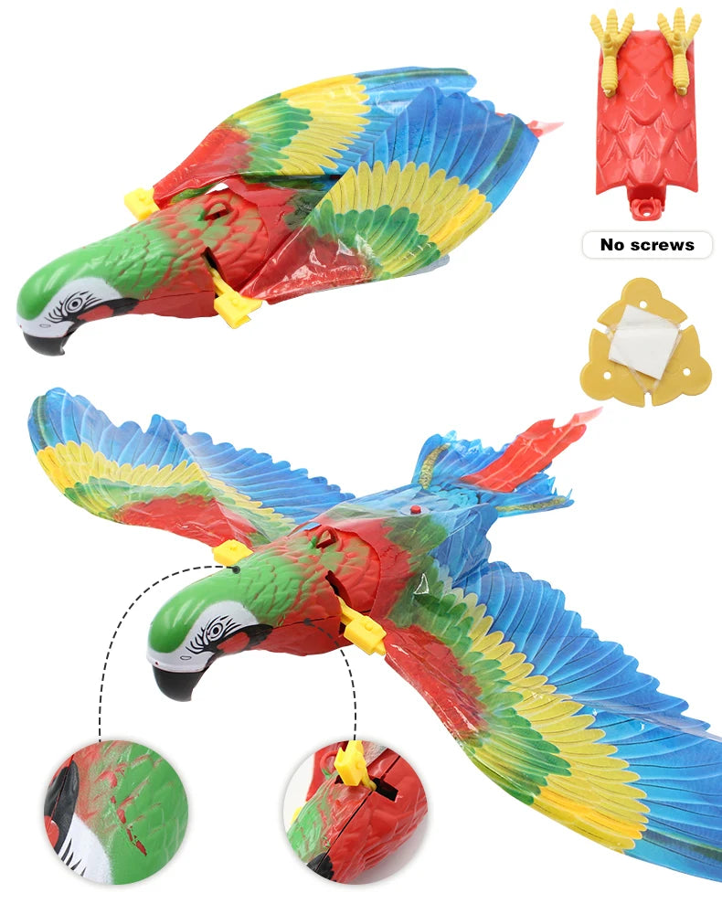 Interactive Flying Bird Cat Toy – Electric Hanging Eagle Teaser