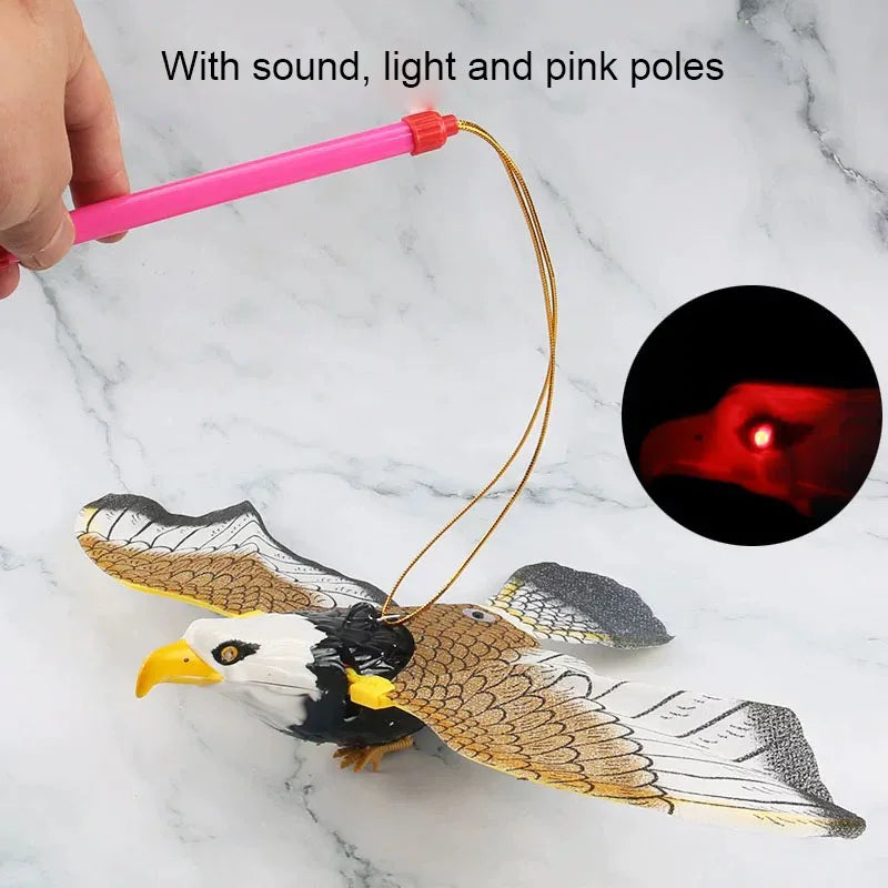 Interactive Flying Bird Cat Toy – Electric Hanging Eagle Teaser