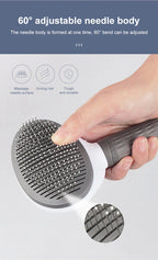 Pet Grooming Brush – Dog & Cat Hair Remover Comb for Long Hair