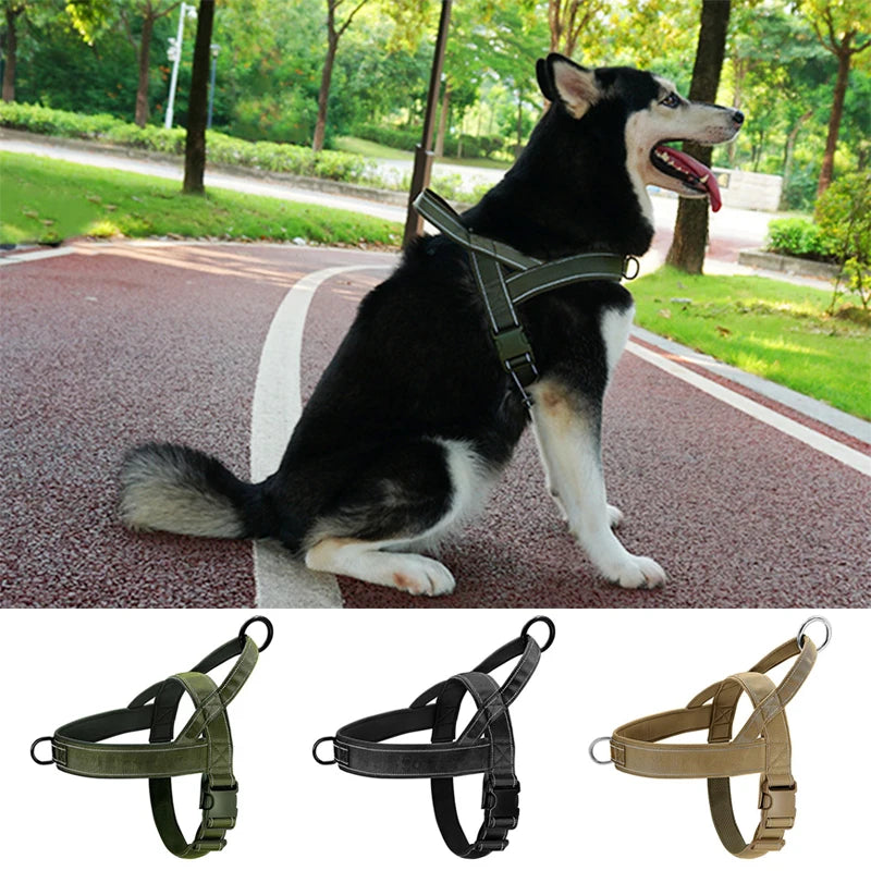 Durable No-Pull Dog Harness – Reflective Pet Harness with Handle