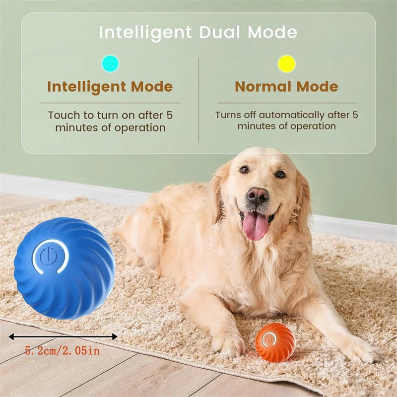 Smart Electronic Dog & Cat Toy Ball – USB Rechargeable Interactive Toy