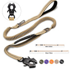 Reflective Bungee Dog Leash – Heavy-Duty No-Pull Leash with Seatbelt