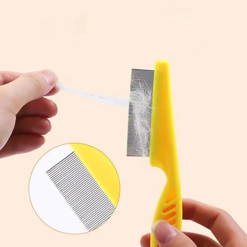 Stainless Steel Pet Flea & Hair Comb – Dog & Cat Grooming Tool