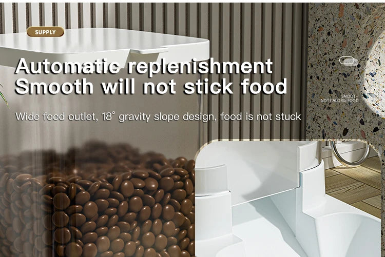 Automatic Cat Feeder & Water Dispenser – Gravity Food Container for Pets