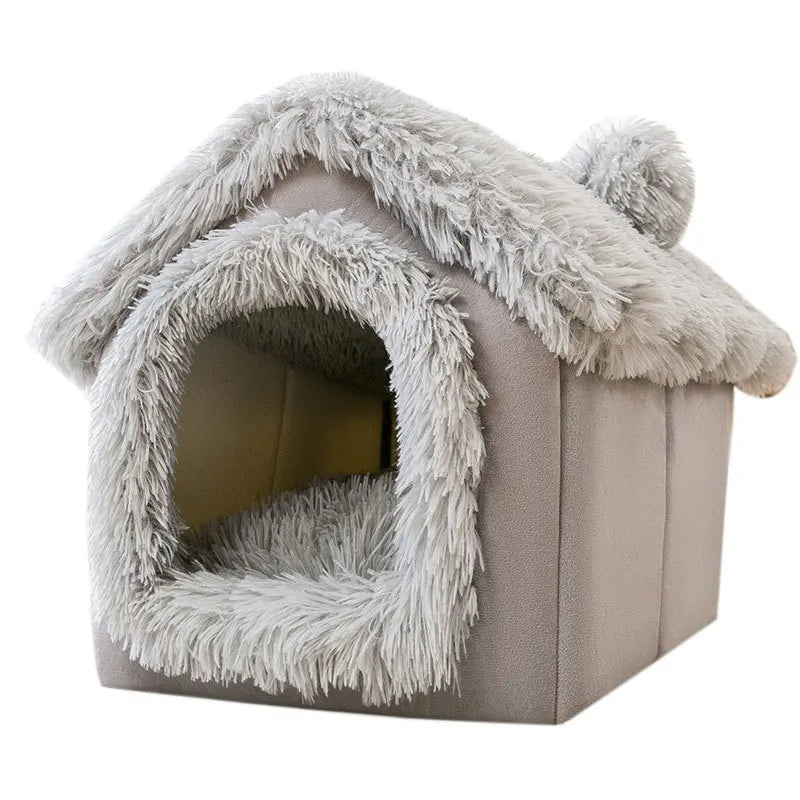 Medium Dog Kennel Bed – Soft Removable Winter Puppy House
