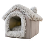 Medium Dog Kennel Bed – Soft Removable Winter Puppy House