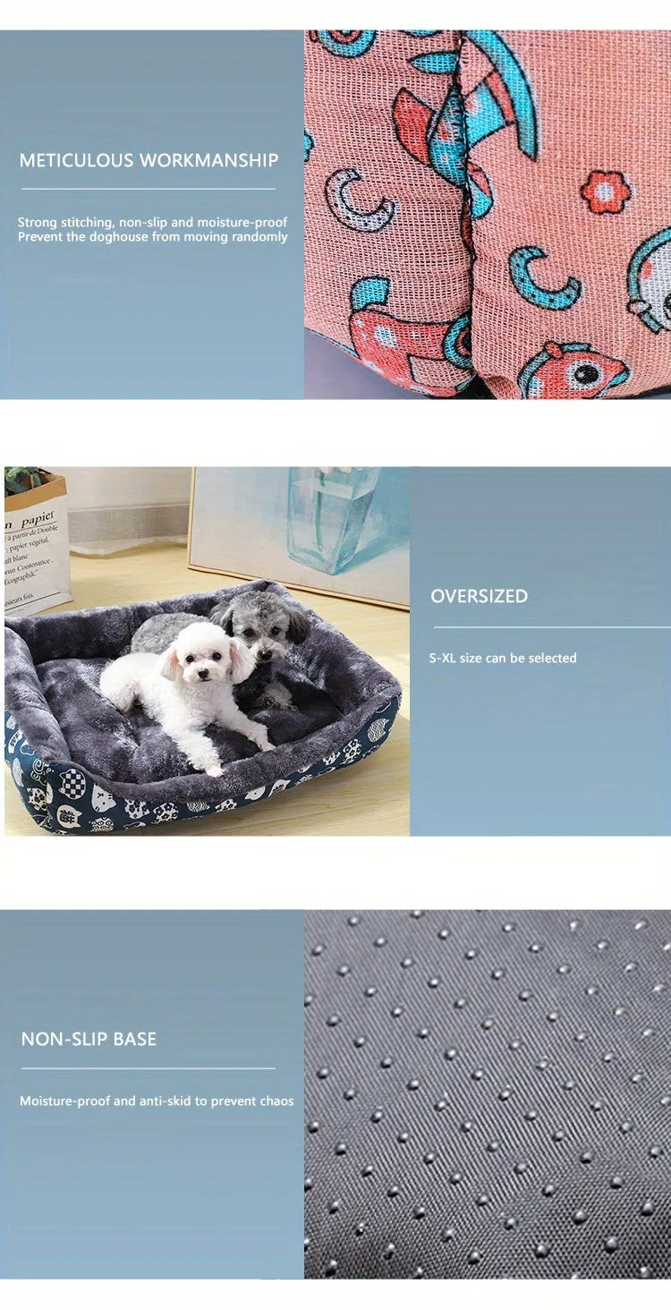 Pet Bed Sofa – Soft Cushion for Dogs & Cats of All Sizes