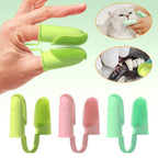 Pet Finger Toothbrush - Super Soft Silicone Teeth Cleaning Tool for Dogs & Cats
