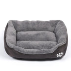 Large Square Pet Bed – Plush Washable Dog & Cat Sofa