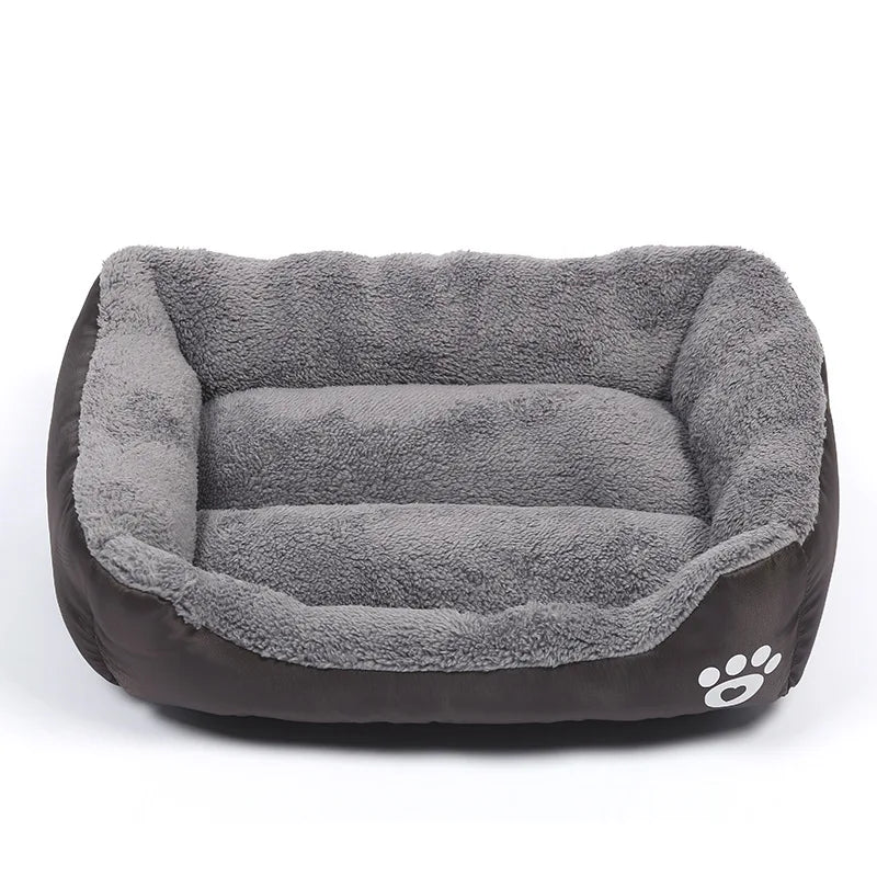 Large Square Pet Bed – Plush Washable Dog & Cat Sofa
