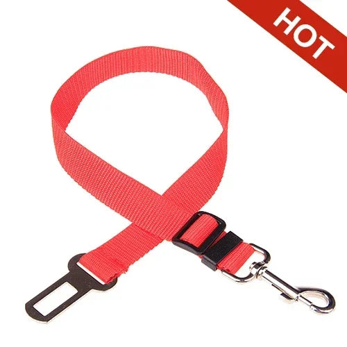 Adjustable Pet Car Seat Belt – Dog & Cat Safety Harness Lead