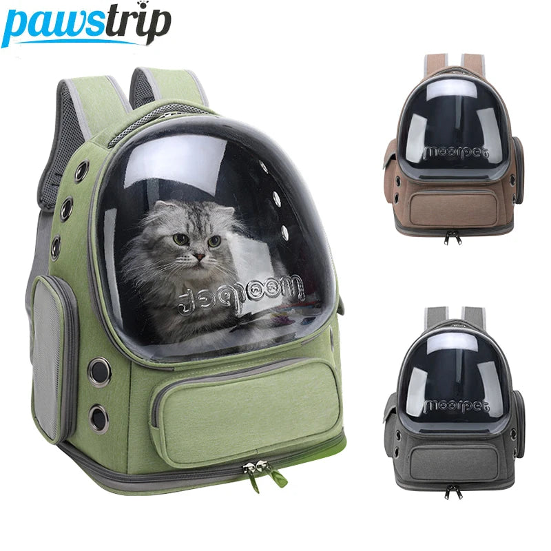 Transparent Cat Carrier Backpack – Breathable Travel Bag for Pets