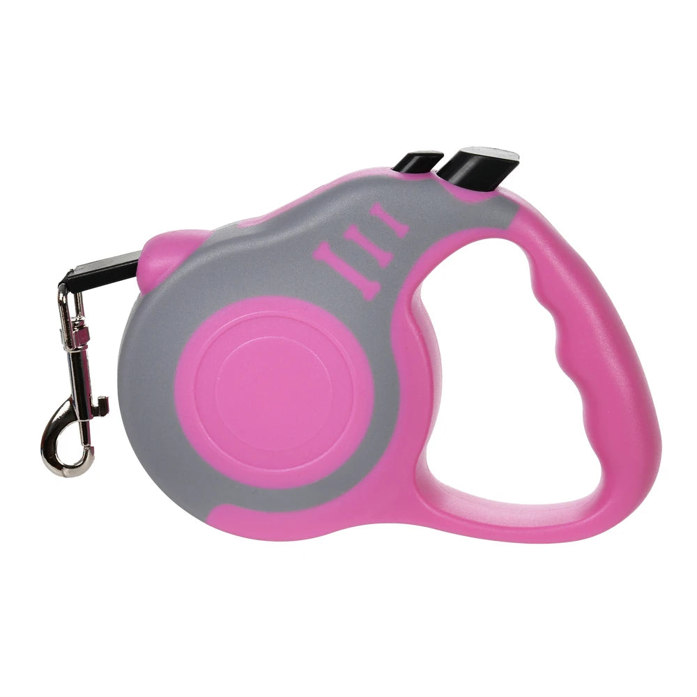 Retractable Dog & Cat Leash – 3m/5m Strong Nylon Lead