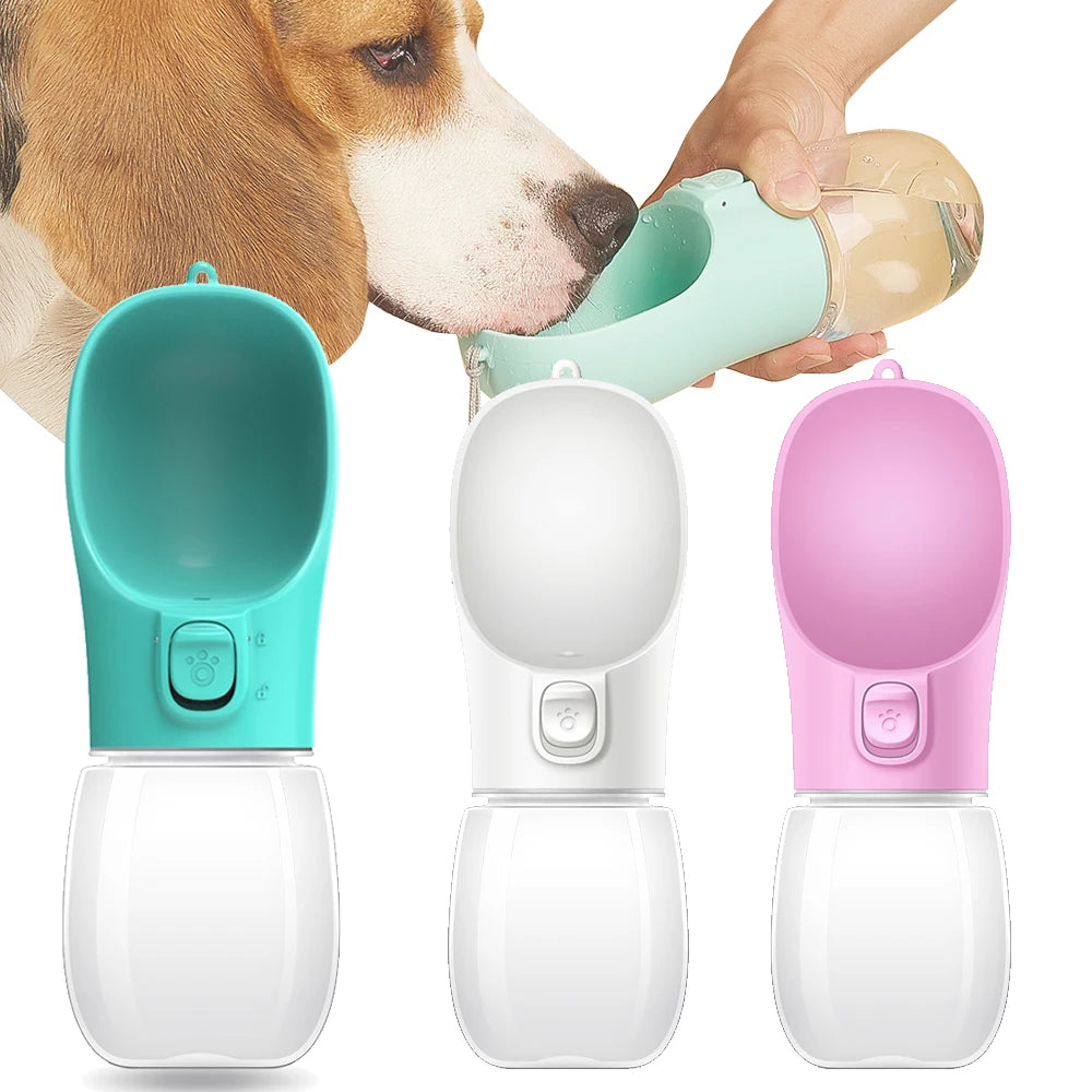 Portable Dog Water Bottle – Outdoor Leakproof Pet Drinking Bowl