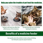 Pet Medicine Feeder - Soft-Tip Pill Applicator for Cats & Dogs