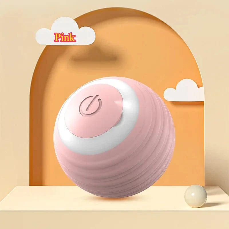 Automatic Cat Ball Toy – Smart Rolling Ball with Faux Tail