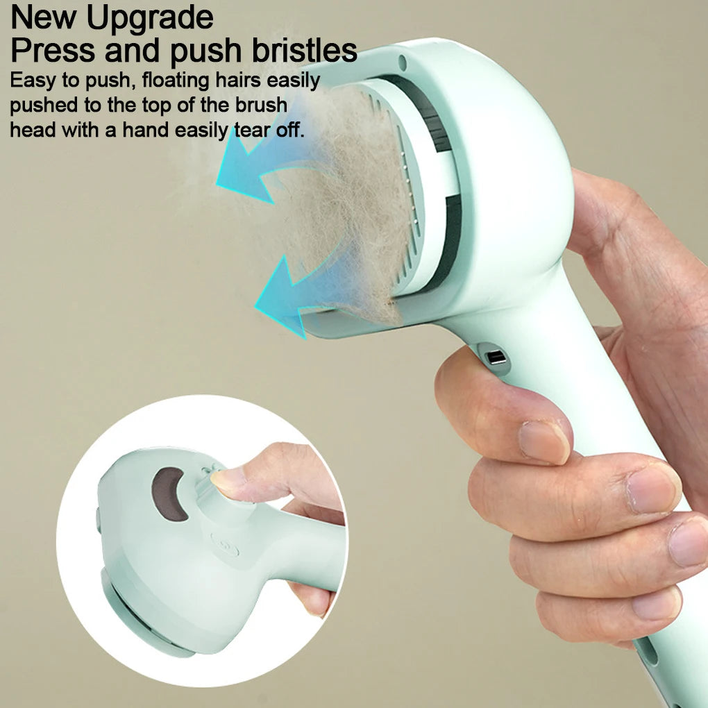 Steam Spray Dog Grooming Brush – Luxury Pet Hair Remover