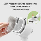 Electric Steamer Brush - 3-in-1 Dog Grooming with Hydration Spray
