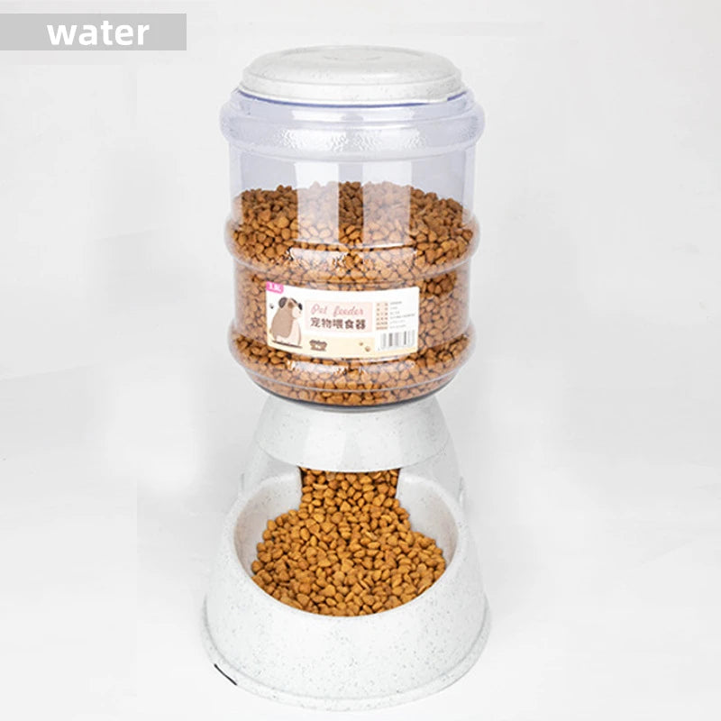 Large Capacity Pet Feeder Bowl – Cat & Dog Food Bowl with Water Dispenser