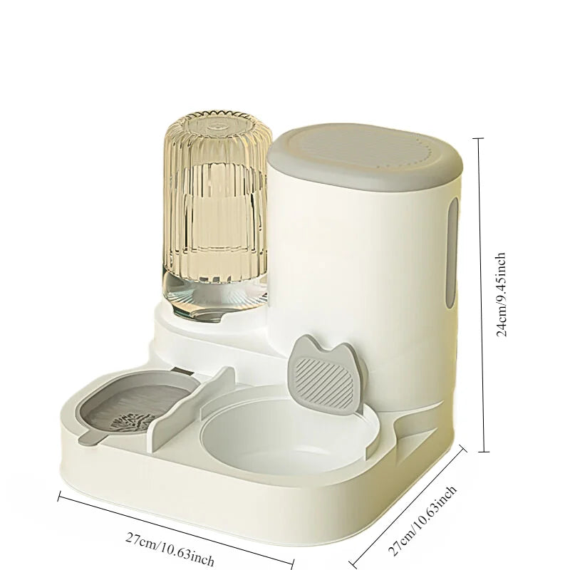Automatic Pet Feeder & Water Dispenser – Cat & Dog Food Bowl