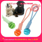 Interactive Dog Toy 3-Pack - Tug Rope, Treat Ball & Chew Toy for Large Breeds