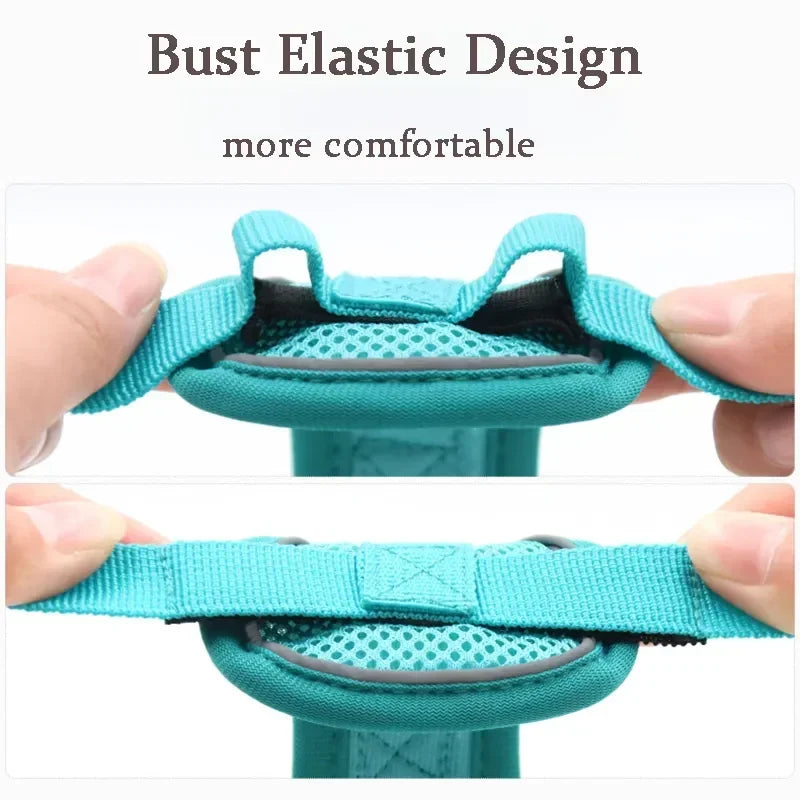 No-Pull Dog & Cat Harness Set – Adjustable Reflective Vest with Leash