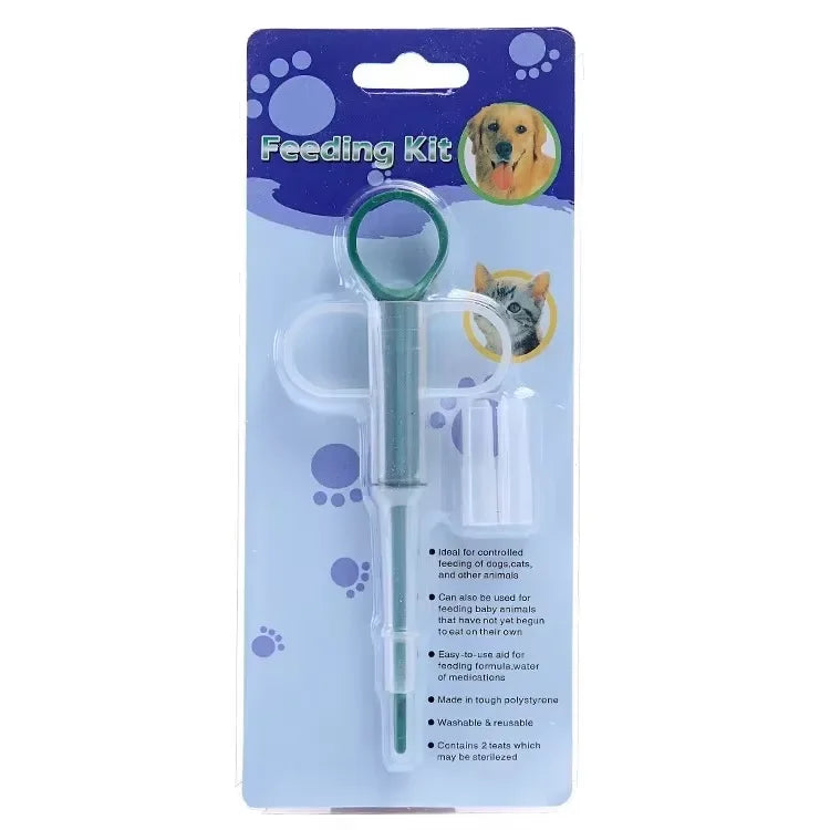 Pet Medicine Feeder - Soft-Tip Pill Applicator for Cats & Dogs
