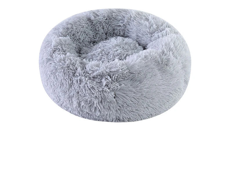 Plush Cat & Dog Nest – Warm Detachable Pet Bed for Winter