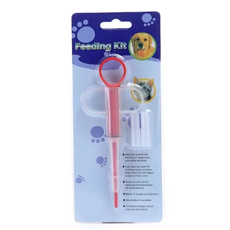 Pet Medicine Feeder - Soft-Tip Pill Applicator for Cats & Dogs