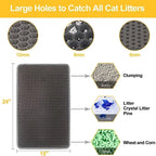 Waterproof Cat Litter Mat – Double Layer Non-Slip Pet Clean Pad