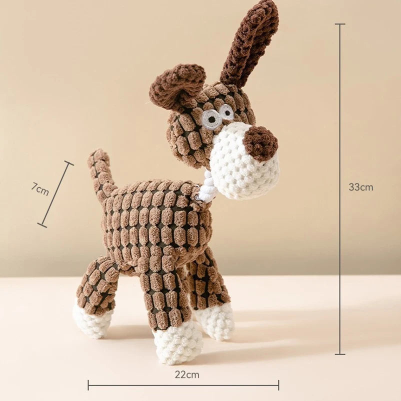 Plush Squeaky Dog Toy – Interactive Chew Toy for Puppies