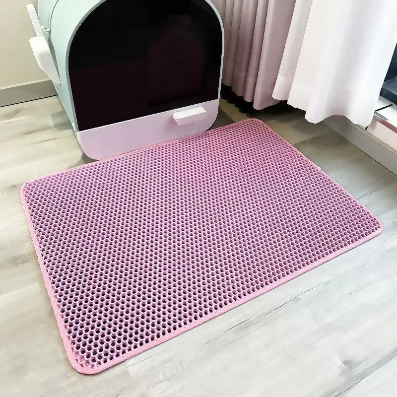 Waterproof Cat Litter Mat – Double Layer Non-Slip Pet Clean Pad