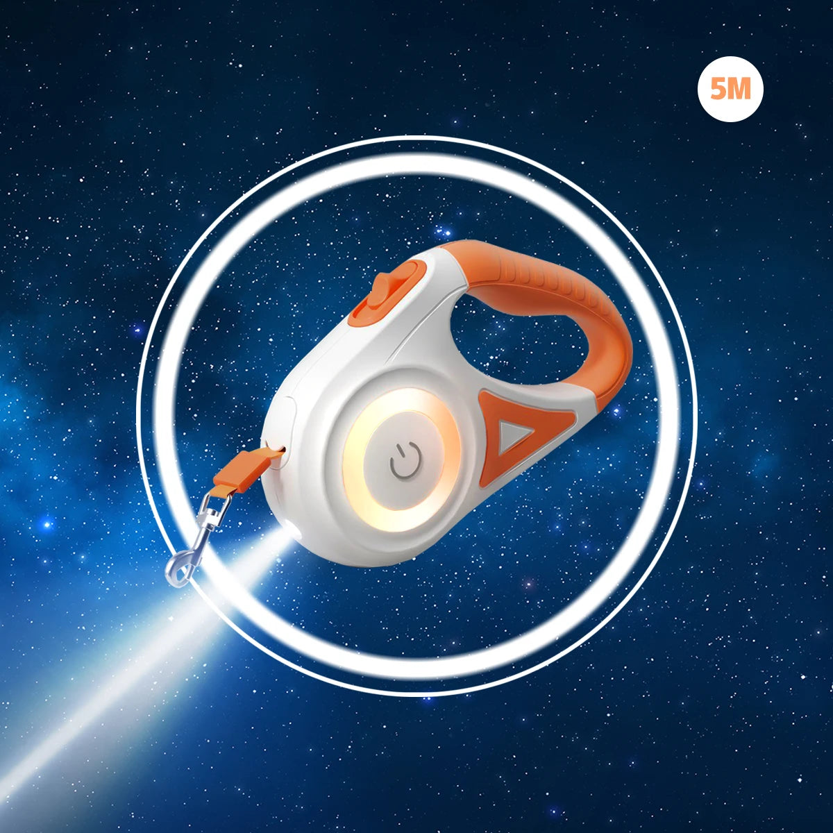 LED Retractable Dog Leash - Illuminated Roulette Leash