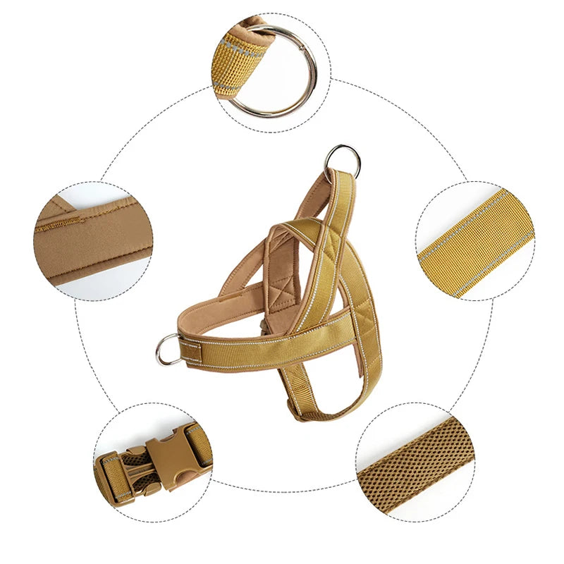 Durable No-Pull Dog Harness – Reflective Pet Harness with Handle