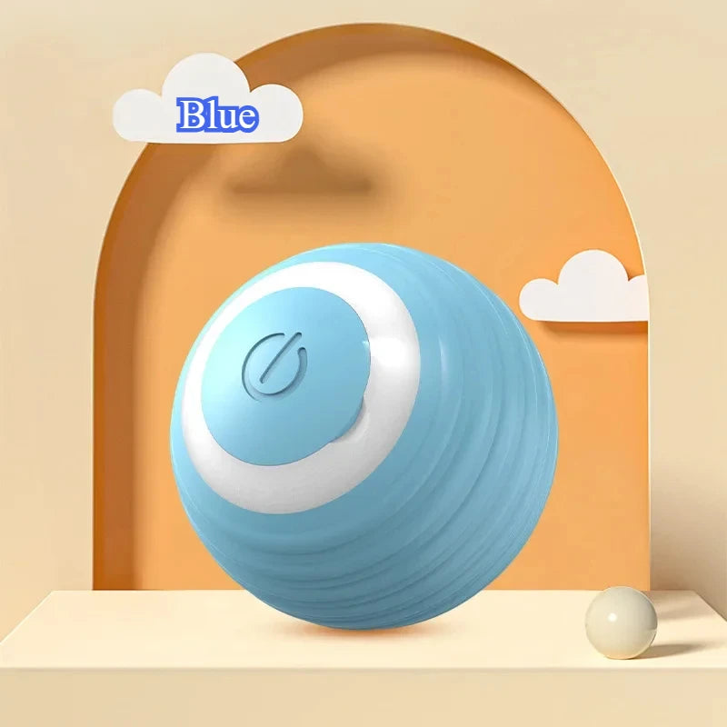 Automatic Cat Ball Toy – Smart Rolling Ball with Faux Tail